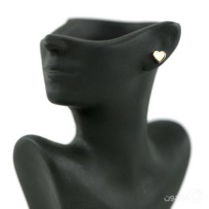 گوشواره میخی قلب تخت